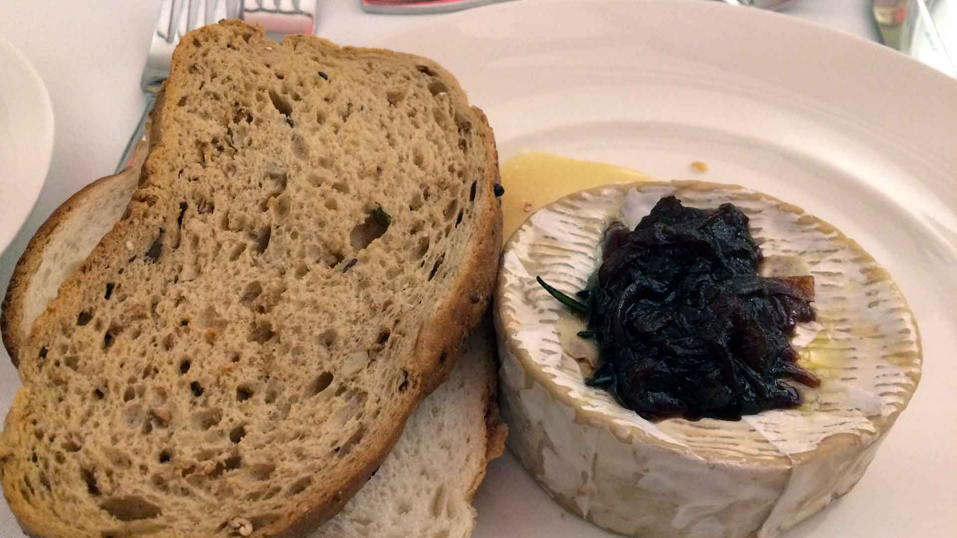 cheese and bread on a plate