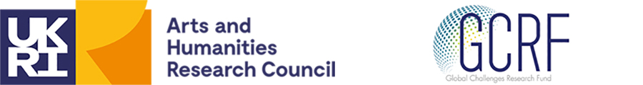 Logo of the Arts and Humanities Research Council and Global Challenges Research Fund