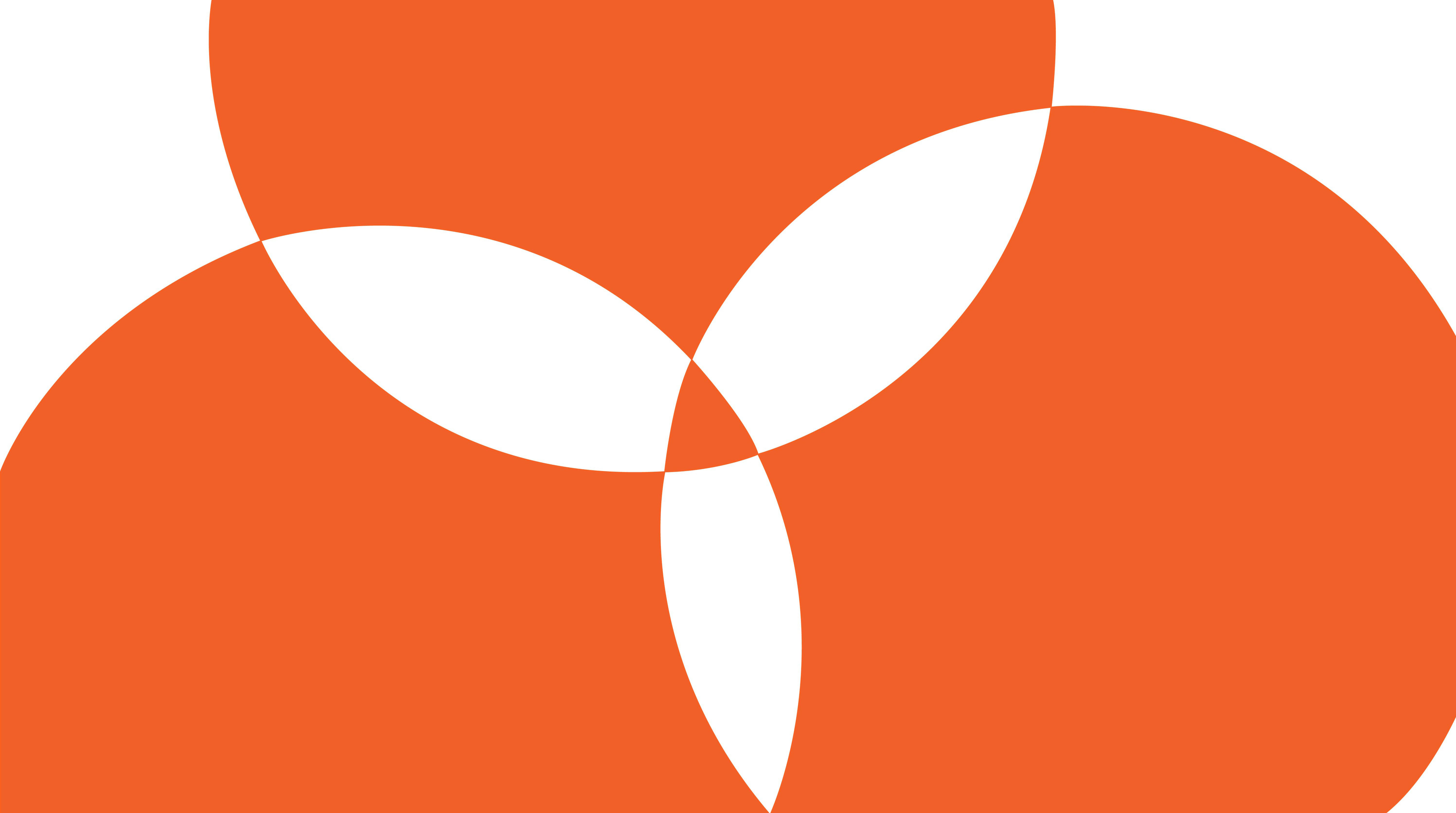 Orange and white shapes