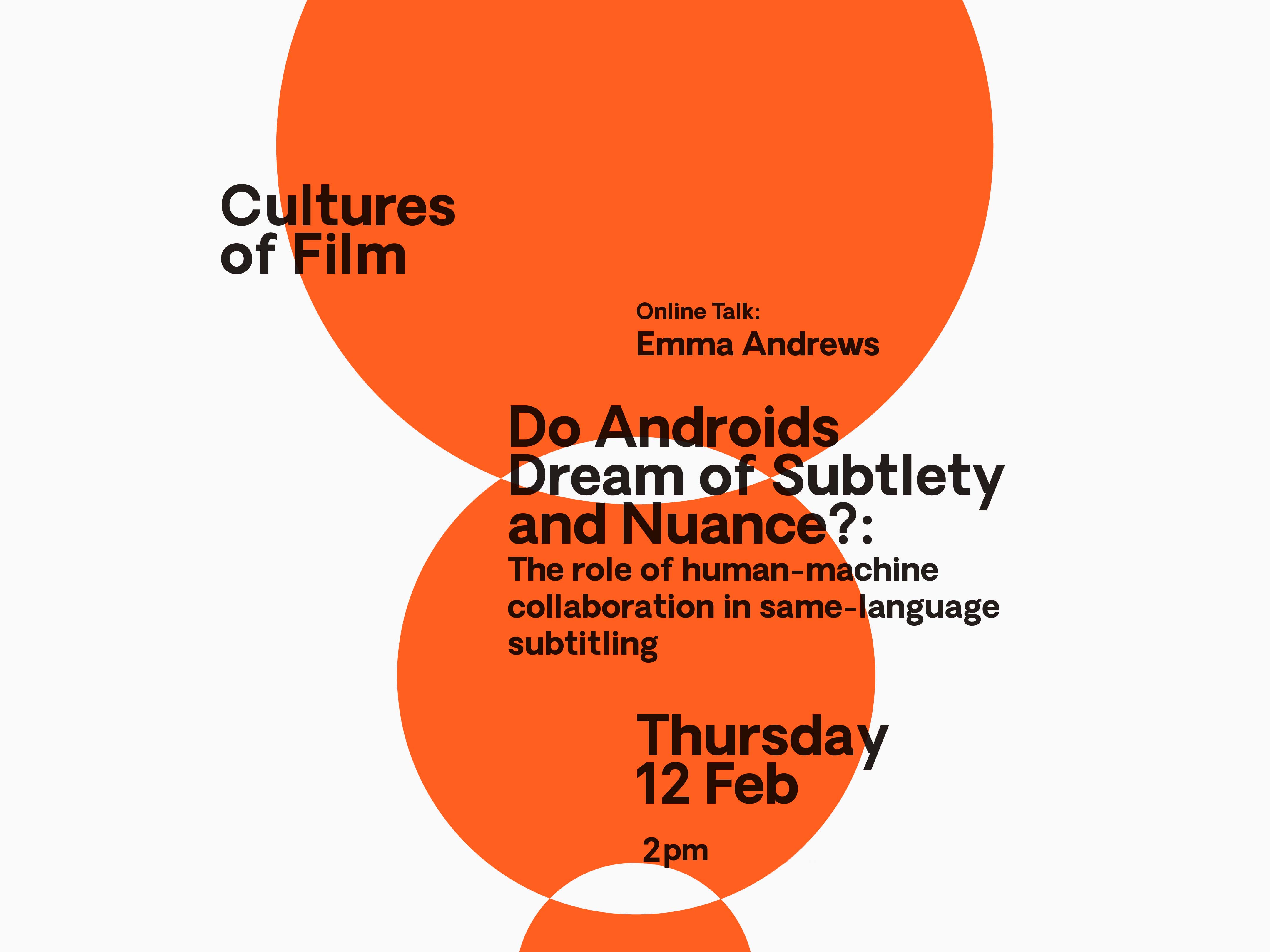 Three orange circles getting smaller with black text