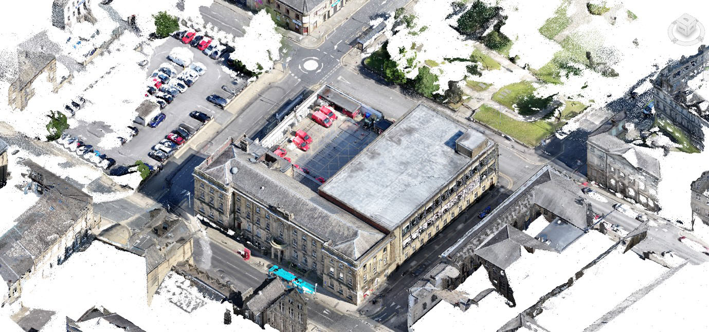 An aerial scan of huddersfield delivery office