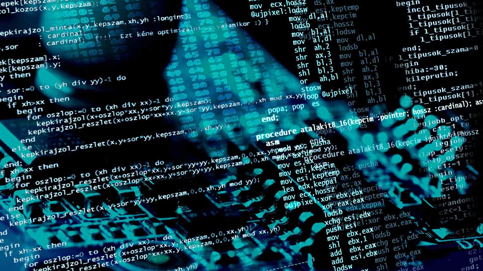 Abstract image of code