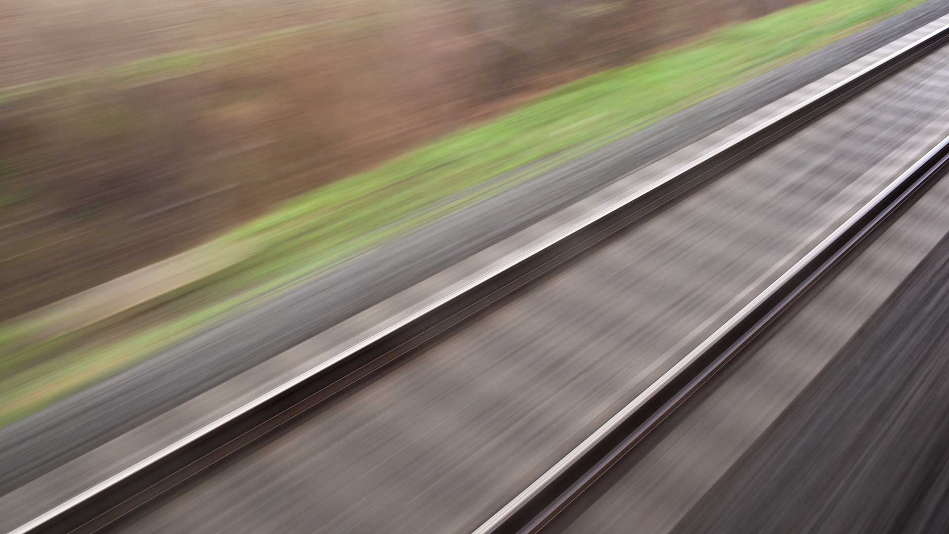 track viewed at high speed