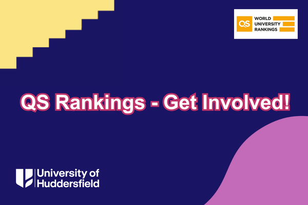 Banner asking for involvement in QS rankings