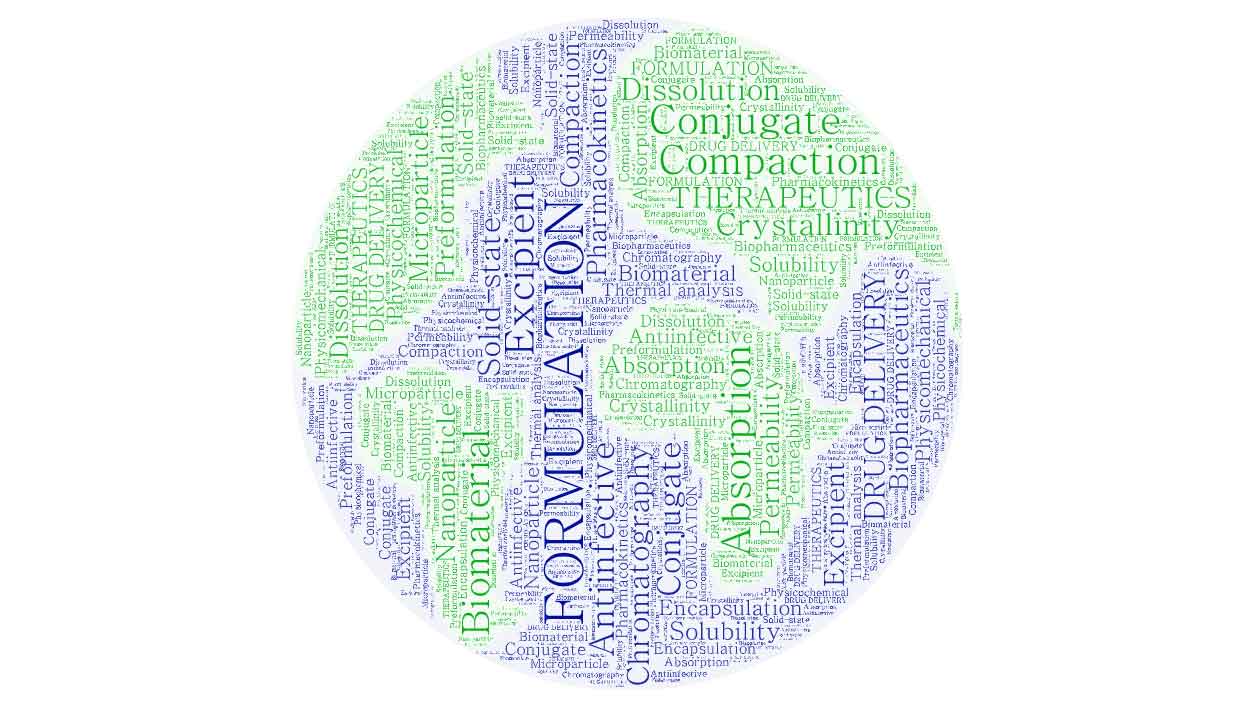 wordcloud showing main research themes