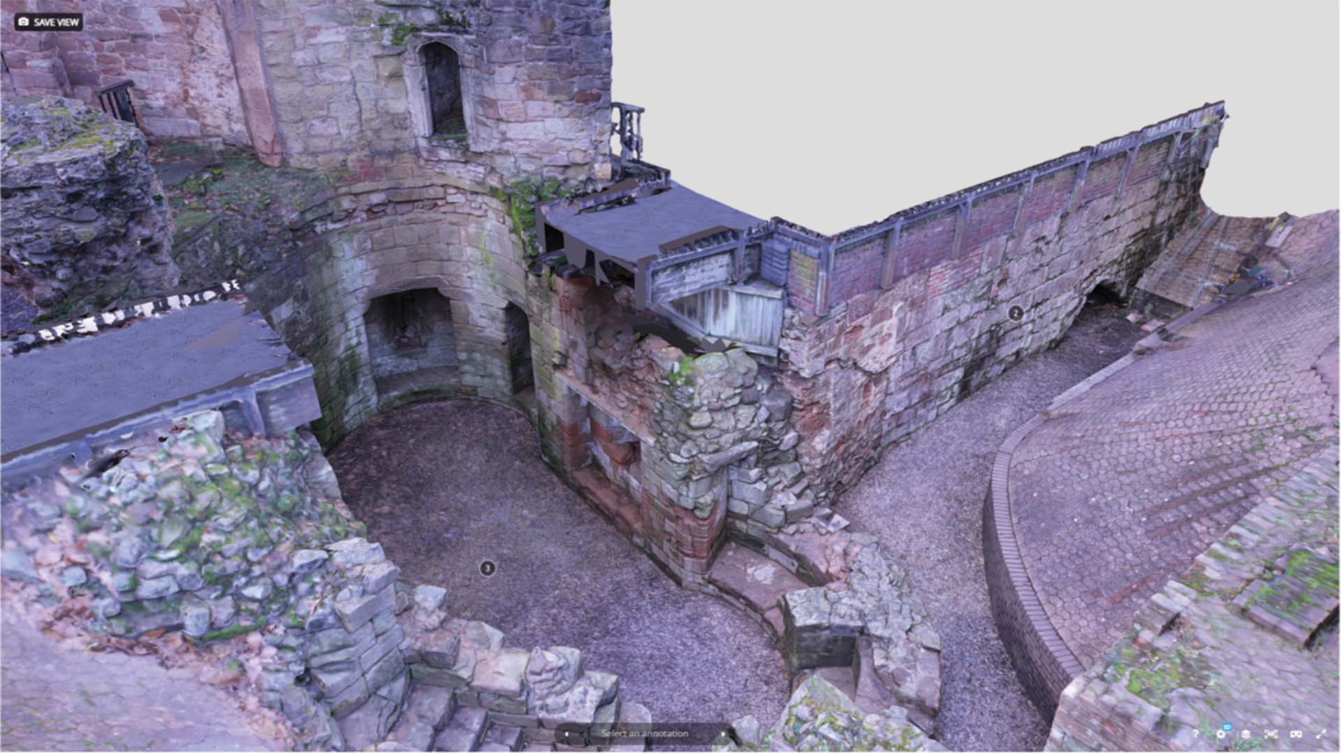 Tamworth castle Gatehouse 3D model-01