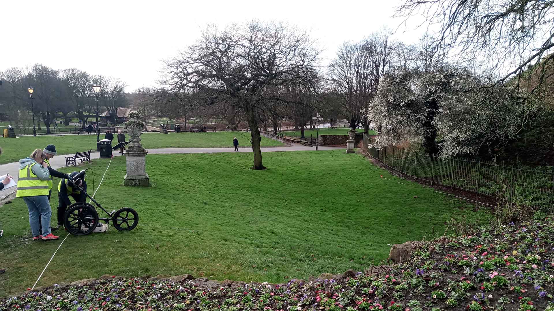 Tamworth castle lower bailey GPR