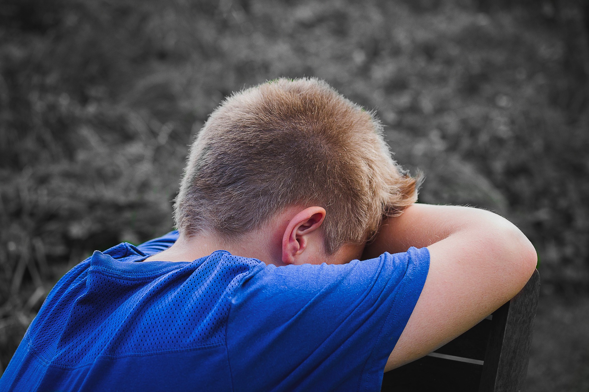 Photo of a child in distress